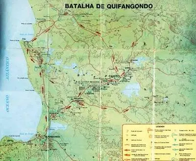 44 Карта боев под Кифангондо и на севере страны в 1975 г опубликованная в - фото 46