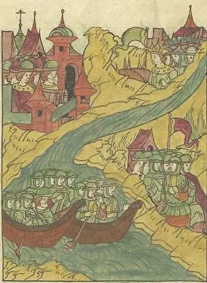 Осада Полоцка литовскими войсками в сентябре 1564 г Миниатюра Лицевого - фото 41