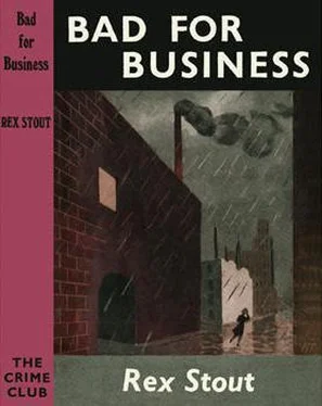 Rex Stout Bad for Business обложка книги