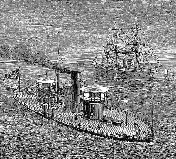 Чесапикский залив декабря 1878 Военный корабль САСШ Лихай Жэм - фото 78