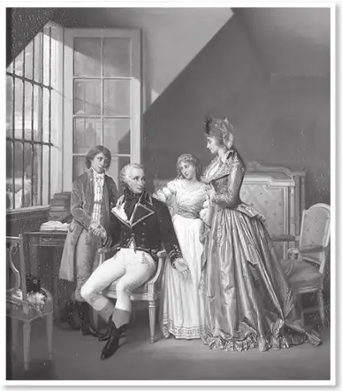 Александр де Богарне с супругой Жозефиной сыном Эженом и дочерью Гортензией - фото 3