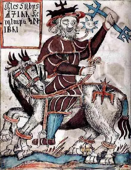 Один верхом на восьминогом коне Слейпнире Из исландской рукописи XVIII века - фото 5
