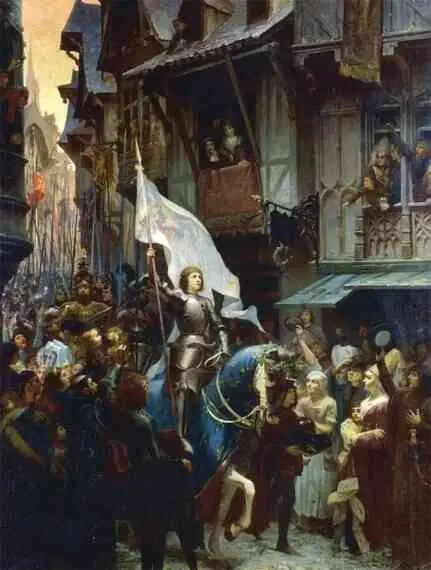 Въезд Жанны в Орлеан Картина ЖанЖака Шеррера 1887 г Ночевать она - фото 142