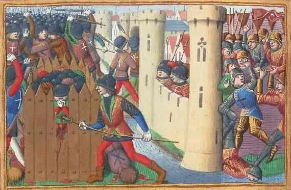 Французские войска берут английские бастиды Миниатюра 1484 г Скептический и - фото 145