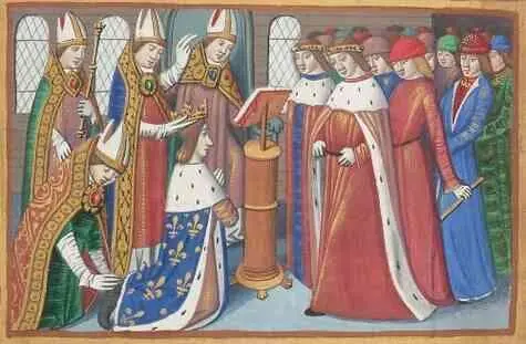 Коронация Карла VII де Валуа в Реймсе Миниатюра 1484 г Спрашивается а к - фото 149