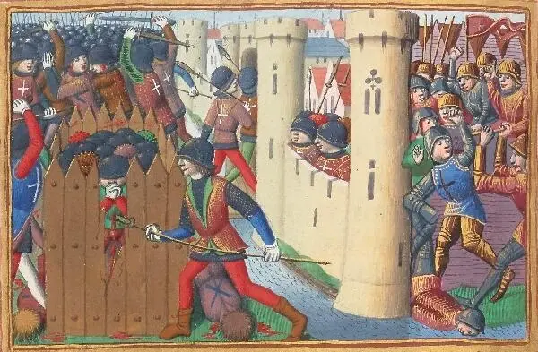Французские войска берут английские бастиды Миниатюра 1484 г Скептический и - фото 145