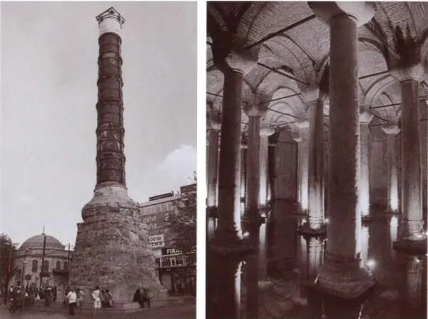 Колонна Константина I на константинопольском форуме Цистерна Базилика - фото 14