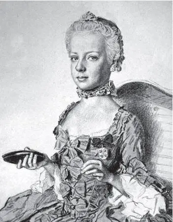 Мария Антуанетта в юности 1760е годы В конце 1755 года Мария Жанна в возрасте - фото 3