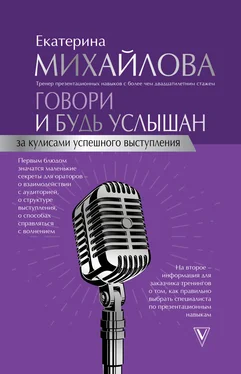 Екатерина Михайлова Говори и будь услышан. За кулисами успешного выступления обложка книги