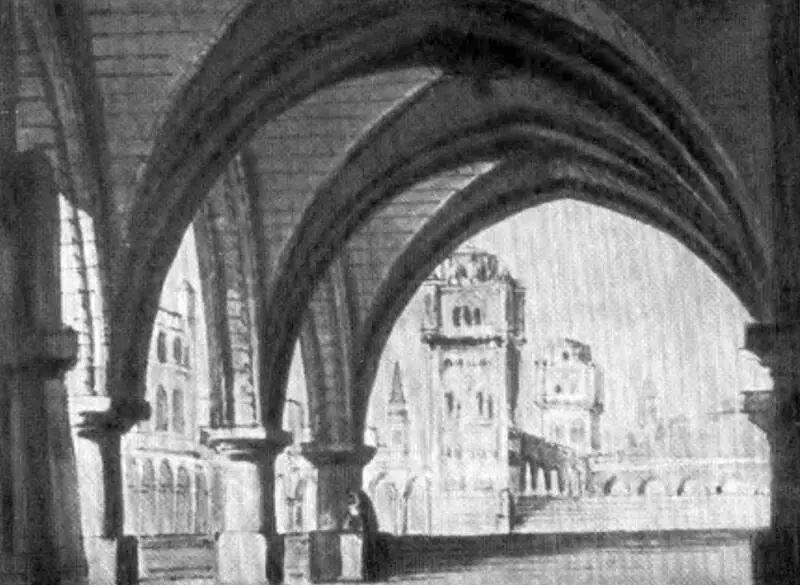 Декорация Ф Банкира к первой постановке оперы Беатриче ди Тенда в театре Ла - фото 36
