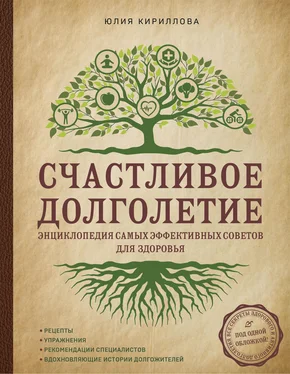 Юлия Кириллова Счастливое долголетие. Энциклопедия самых эффективных советов для здоровья обложка книги