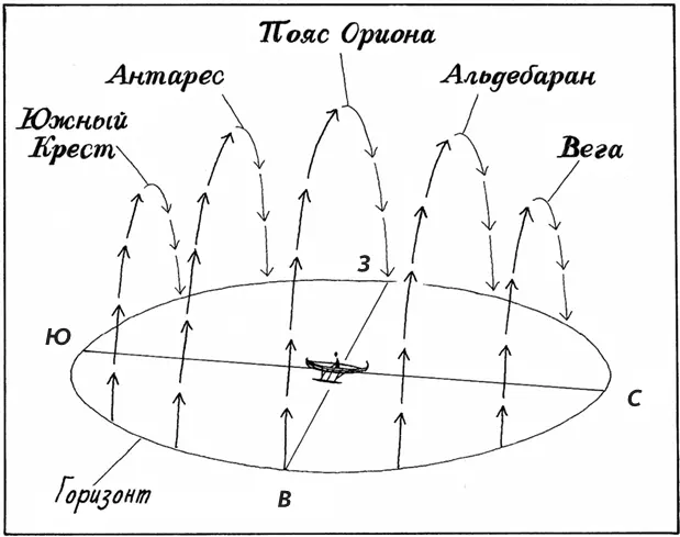 Некоторые из ярчайших звезд входящих в состав звездного компаса тихоокеанских - фото 5