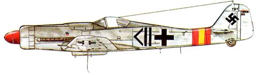FW190D12 из JG52 РейнМайн 1945 г Та152Н0 1945 г Та152Н1 из - фото 129