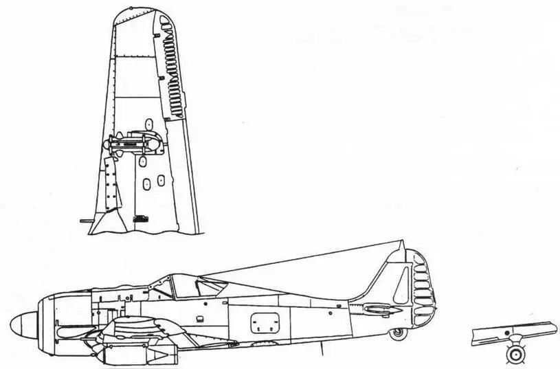 FW190A4U1 Истребительбомбардировщик с двумя подкрыльевыми бомбодержателями - фото 28