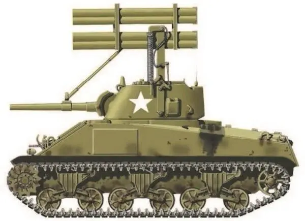 Средний танк M4A3 Шерман с пусковой установкой реактивных снарядов - фото 48