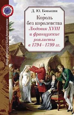 Дмитрий Бовыкин Король без королевства. Людовик XVIII и французские роялисты в 1794 - 1799 гг. обложка книги