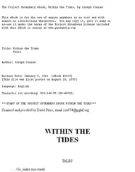 Joseph Conrad - Within the Tides - Tales