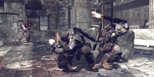Gears of War 2006 Epic Games Архитектурный стиль с высокими потолками и - фото 49