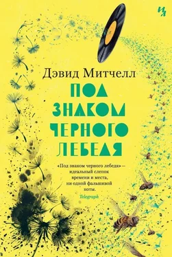 Дэвид Митчелл Под знаком черного лебедя [= Лужок черного лебедя] обложка книги