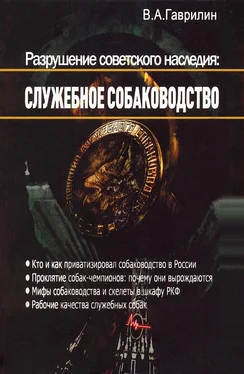 Валерий Гаврилин Разрушение советского наследия: служебное собаководство обложка книги