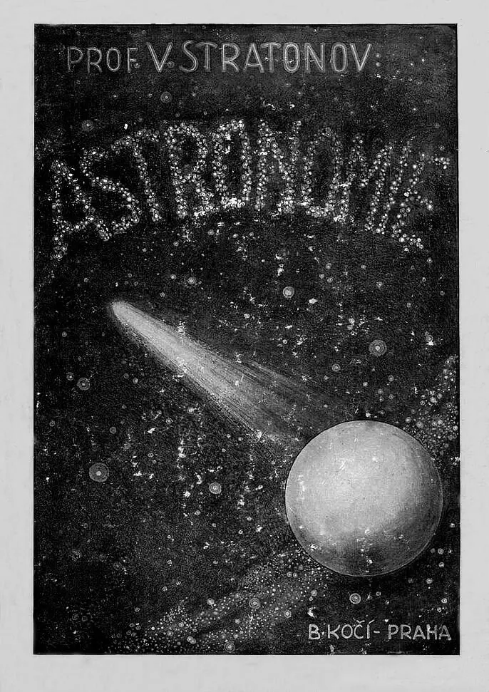 Обложка книги В В Стратонова Astronomie Praha 1927 Расписка В В - фото 21