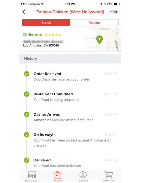 Рис 717 DoorDash обновляется с pushуведомлениями на каждом шаге - фото 94