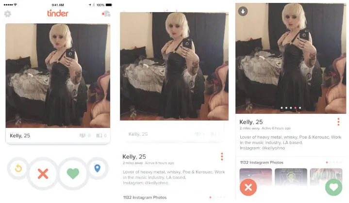 Рис 728 Закрытая и открытая анимации Tinder превращают фотографию в карту с - фото 105