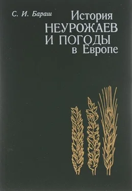 Семен Бараш История неурожаев и погоды в Европе обложка книги