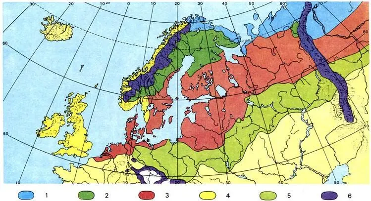 Типы европейских болот 1 бугристые болота 2 болота аапатипа 3 - фото 307