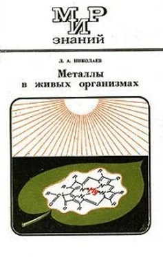 Лев Николаев Металлы в живых организмах обложка книги