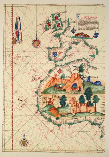 Морская карта португальских владений авторства Лазаро Луиса 1563 года Академия - фото 3