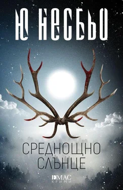 Ю Несбё Среднощно слънце обложка книги