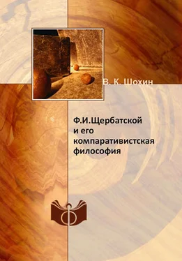 Владимир Шохин Ф.И. Щербатской и его компаративистская философия обложка книги