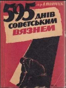 Іван Німчук 595 днів совєтським вязнем обложка книги