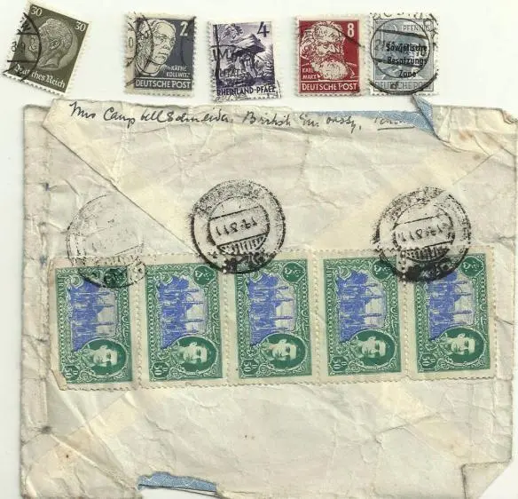 This is the British Embassy envelope from Tehran which contained several German - фото 4