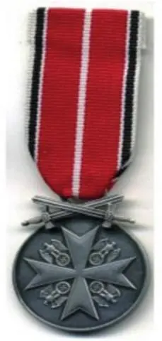 The German Eagle Silver Civilian Medal with crossed swords was established in - фото 7