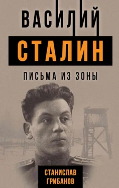 Станислав Грибанов Василий Сталин. Письма из зоны обложка книги