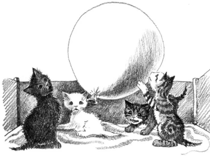 The balloon burst with an enormous bang and the tabby kittens jumped back in - фото 26