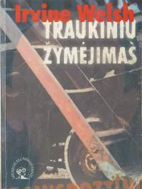 Ирвин Уэлш Traukinių žymėjimas обложка книги