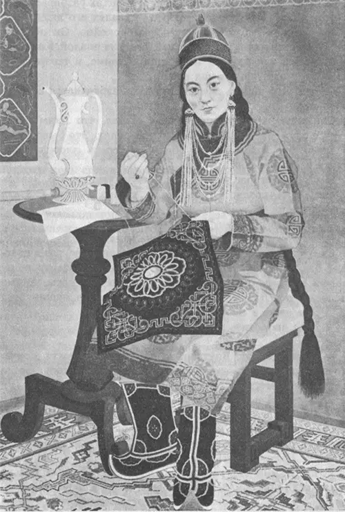 З ЖАМСРАН Вышивальщица А СЭНГЭЦОХИО Портрет художника Марсана Шарава Приме - фото 11