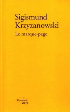 Сигизмунд Кржижановский Le marque-page
