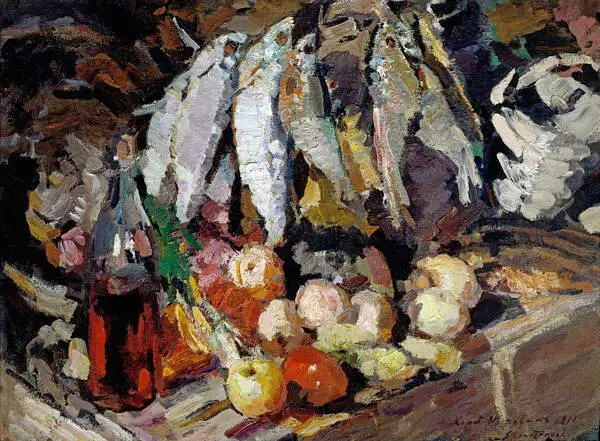 К А Коровин Рыбы вино и фрукты 1916 К А Коровин Сцена из оперы А П - фото 29