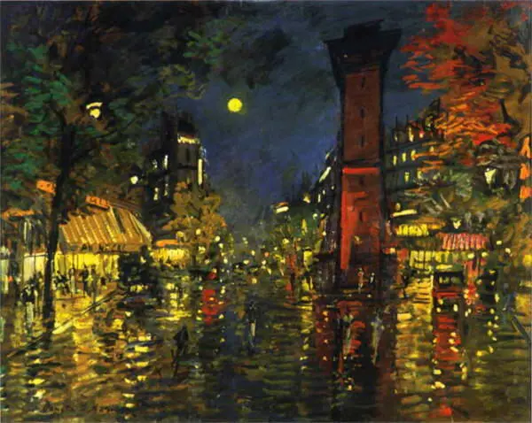 К А Коровин Ночной Париж старый водяной замок 1937 Собрание Российского - фото 40