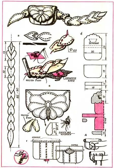 Рис 103 Пояс собирается из 12 основных лепестков по рисунку рис 103 а - фото 101