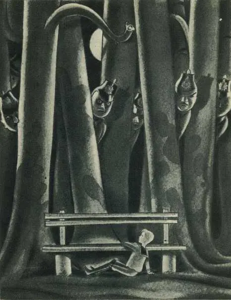 Изза каждого ствола медленно выползал черный шупо Все они стояли спокойно - фото 25