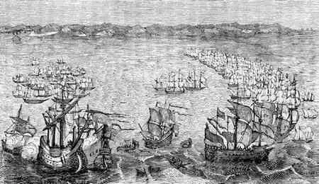 8 августа 1588 г испанская военноморская Армада начала атаку завязав - фото 48