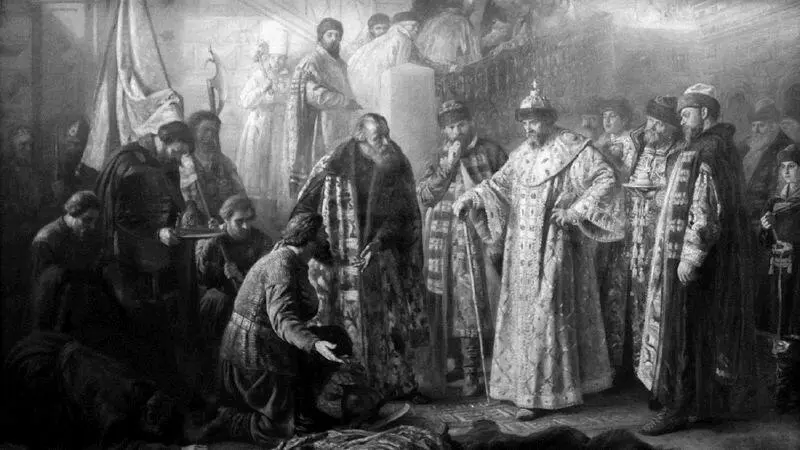 Иван Кольцо бьет Грозному царю челом на новом царстве С картины - фото 2