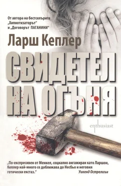 Ларс Кеплер Свидетел на огъня обложка книги