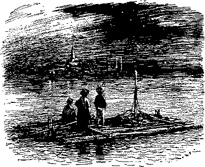 Плот миновал середину реки мальчики направили его по течению и положили весла - фото 16