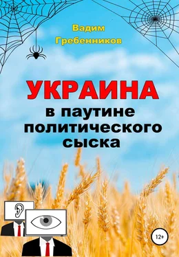 Вадим Гребенников Украина в паутине политического сыска обложка книги